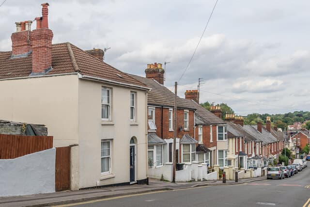 Ashley Road, Salisbury — late 19th-century terraced housing first mapped on the 1901 OS survey
