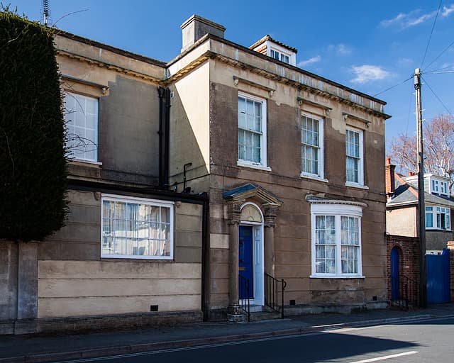 East Borough, Wimborne Minster — period properties on the west side of this historic market town street